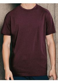 Sinsay - Koszulka basic - bordowy. Kolor: czerwony