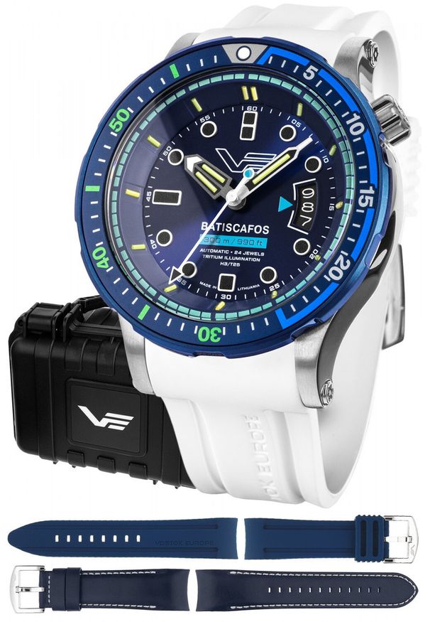 Zegarek Vostok Europe Zegarek męski Vostok Europe NH35A-511E768SW biały. Kolor: biały