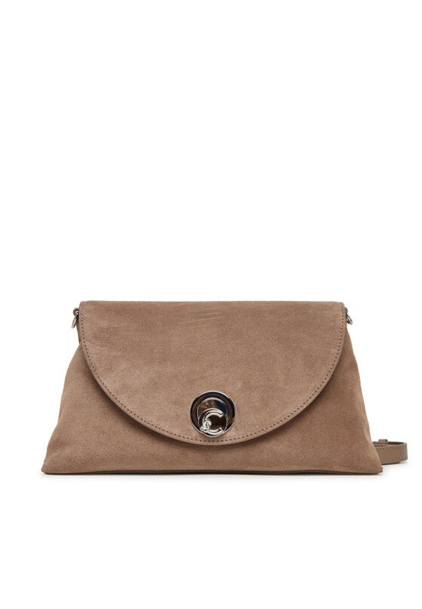 Coccinelle Torebka Toc Coccinellenikla Suede Bim E1 TOC 12 01 01 Beżowy. Kolor: beżowy. Materiał: skórzane, zamszowe