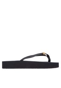 TOMMY HILFIGER - Tommy Hilfiger Japonki Elevated Chic Beach Sandal FW0FW08523 Granatowy. Kolor: niebieski. Materiał: skóra