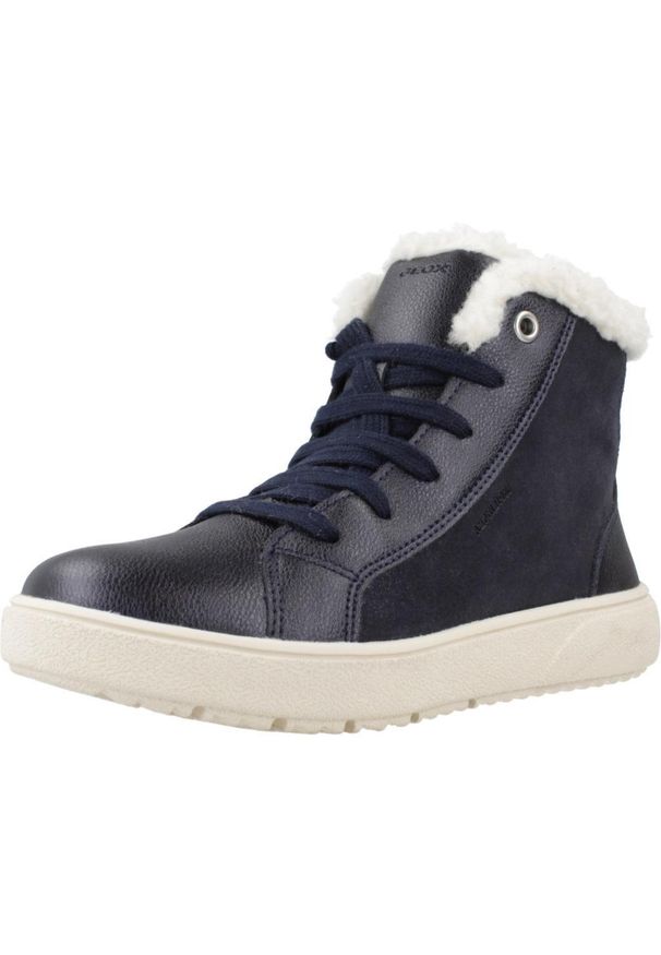 Geox - Buty GEOX J THELEVEN Niebieski. Kolor: niebieski. Materiał: syntetyk, tkanina, skóra. Sport: turystyka piesza