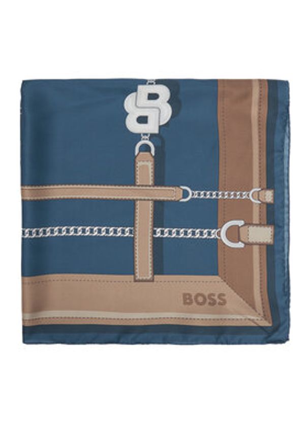 BOSS Chusta Lainy 50536118 Niebieski. Kolor: niebieski. Materiał: materiał, jedwab