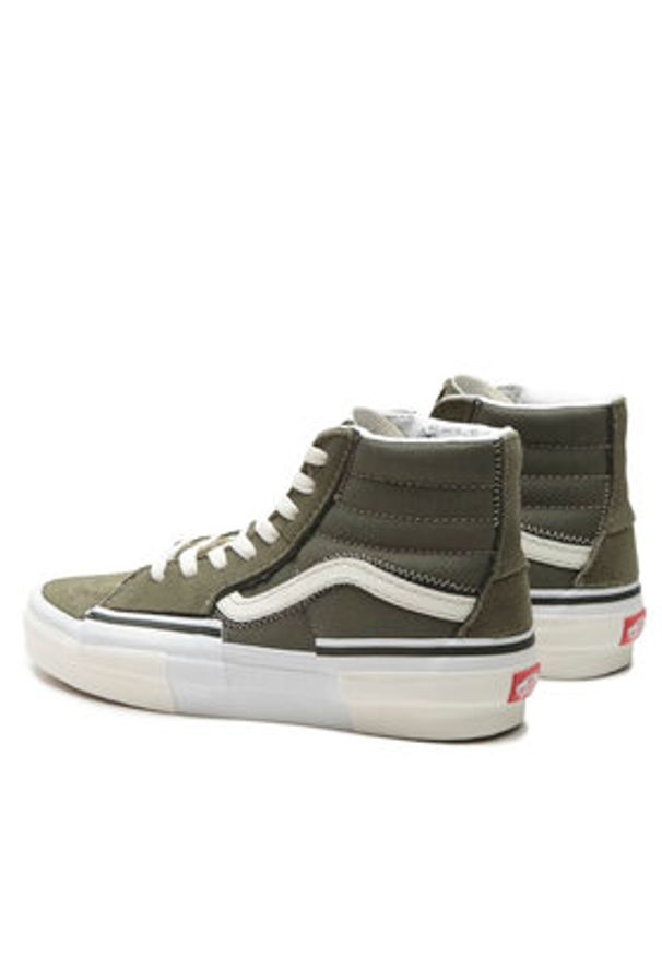 Vans Tenisówki Sk8-Hi Reconst VN0005UKOLO1 Zielony. Kolor: zielony. Materiał: skóra, zamsz