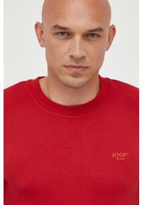 JOOP! - Joop! bluza bawełniana męska kolor czerwony z nadrukiem. Okazja: na co dzień. Kolor: czerwony. Materiał: bawełna. Wzór: nadruk. Styl: casual #5