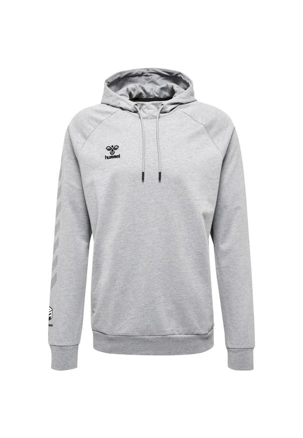 Bawełniana bluza z kapturem Hummel Move Grid. Typ kołnierza: kaptur. Kolor: szary. Materiał: bawełna. Sport: fitness