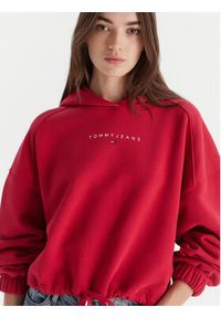 Tommy Jeans Bluza Bling Linear DW0DW21607 Czerwony Regular Fit. Kolor: czerwony. Materiał: bawełna #5