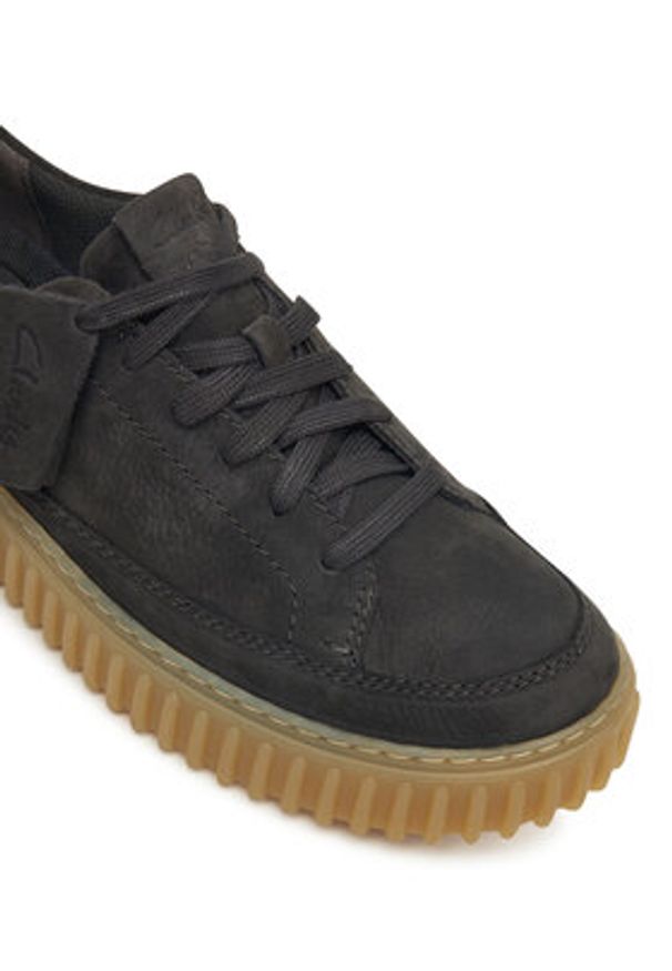 Clarks Sneakersy Torhill Lace 26184417 Szary. Kolor: szary. Materiał: nubuk, skóra