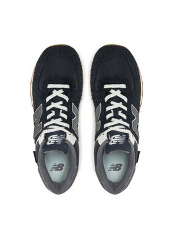 New Balance Sneakersy U574RUS Czarny. Kolor: czarny. Materiał: skóra, zamsz. Model: New Balance 574