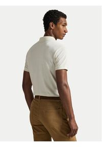 Polo Ralph Lauren Polo 710680784372 Écru Custom Slim Fit. Typ kołnierza: polo. Kolor: kremowy. Materiał: bawełna #3