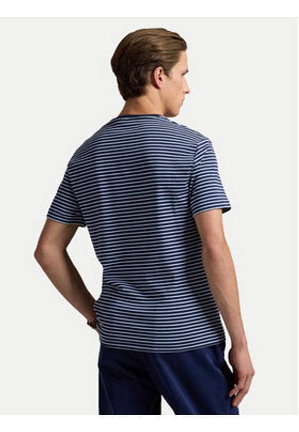 Polo Ralph Lauren T-Shirt 710961128003 Granatowy Custom Fit. Typ kołnierza: polo. Kolor: niebieski. Materiał: bawełna