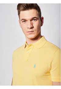 Polo Ralph Lauren Polo Core Replen 710782592 Żółty Custom Slim Fit. Typ kołnierza: polo. Kolor: żółty. Materiał: bawełna #4