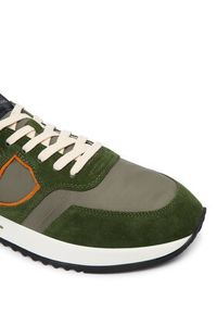 Philippe Model Sneakersy A011985 TYLU WD02 Khaki. Kolor: brązowy. Materiał: skóra, zamsz