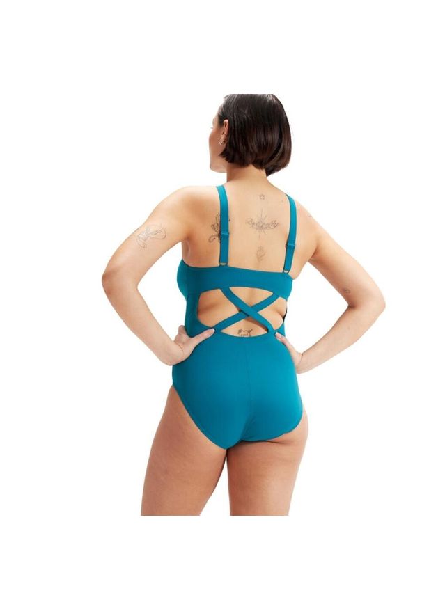 Speedo Shaping Enlace 1-Częściowy Kostium Kąpielowy - Ocean Depths - Rozmiar 40. Kolor: niebieski