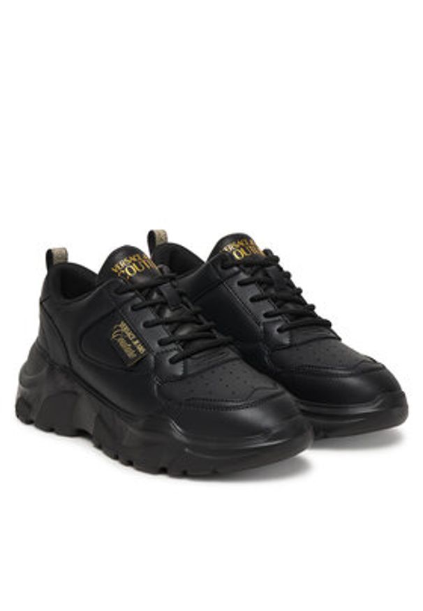 Versace Jeans Couture Sneakersy 80VA3SC2 ZPB71 899 Czarny. Kolor: czarny. Materiał: skóra