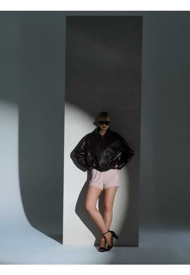 Sinsay - Wiskozowa piżama dwuczęściowa - różowy. Kolor: różowy. Materiał: wiskoza