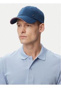 TOMMY HILFIGER - Tommy Hilfiger Czapka z daszkiem Corporate Cotton 6 AM0AM12035 Niebieski. Kolor: niebieski. Materiał: bawełna #3