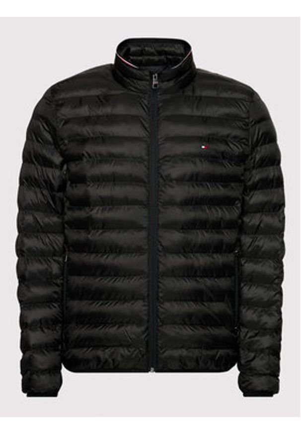 TOMMY HILFIGER - Tommy Hilfiger Kurtka przejściowa Core Circular MW0MW18763 Czarny Regular Fit. Kolor: czarny. Materiał: syntetyk