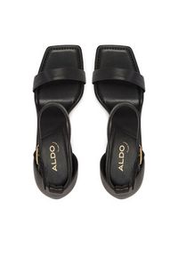 Aldo Sandały Rosali 13728098 Czarny. Kolor: czarny. Materiał: skóra #4