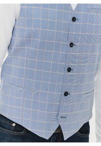 Pako Lorente - PAKO LORENTE – Męska kamizelka w kratę księcia Walii. Okazja: na ślub cywilny, na wesele. Materiał: poliester, elastan, wiskoza #3