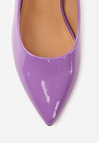 Renee - Fioletowe Czółenka Vices na Szpilce ze Skórzaną Wkładką Caronella. Okazja: na co dzień. Nosek buta: szpiczasty. Kolor: fioletowy. Materiał: skóra. Obcas: na szpilce. Styl: casual, elegancki #5