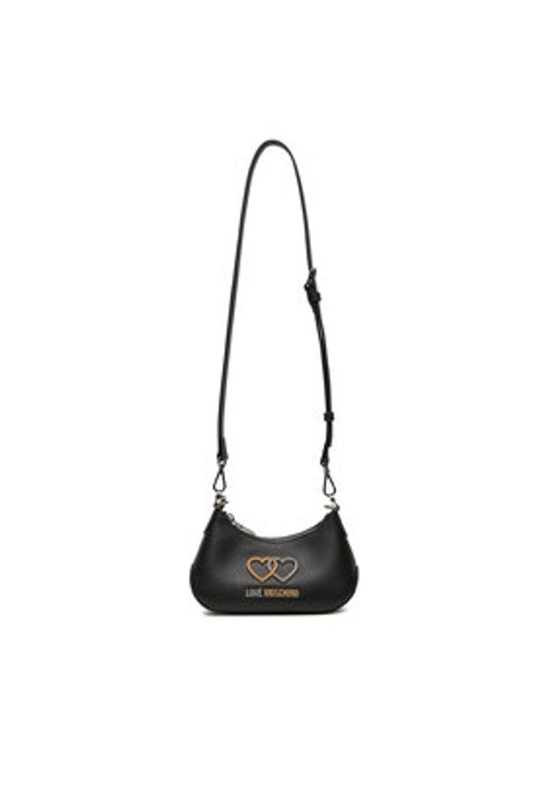 Love Moschino - LOVE MOSCHINO Torebka JC4075PP1LL1000A Czarny. Kolor: czarny. Materiał: skórzane