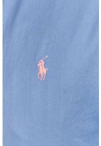 Polo Ralph Lauren - Koszula bawełniana. Typ kołnierza: polo. Kolor: niebieski. Materiał: bawełna. Wzór: gładki #4