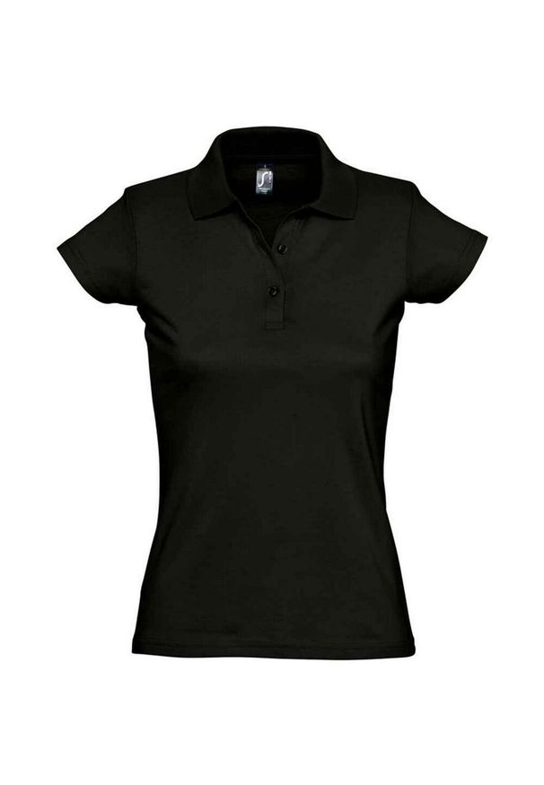 SOL'S - Damska Koszulka Polo Prescott Jersey. Typ kołnierza: polo. Kolor: zielony, wielokolorowy, czarny, brązowy. Materiał: jersey