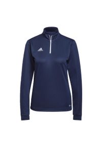 Bluza piłkarska damska Adidas Entrada 22 Training Top. Kolor: niebieski. Sport: piłka nożna