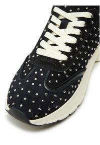 Tory Burch Sneakersy Good Luck Studded Trainer 161961 Czarny. Kolor: czarny. Materiał: skóra, zamsz