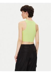 Hugo - HUGO Top Baby Tank_B 50511450 Zielony Slim Fit. Kolor: zielony. Materiał: bawełna #3