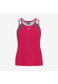 Head - Koszulka bez rękawów damska CLUB 22 Tank Top. Kolor: różowy. Materiał: poliester. Długość rękawa: bez rękawów. Wzór: aplikacja