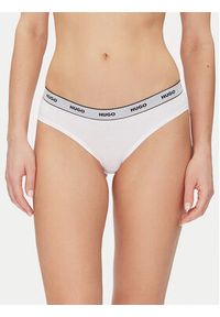 Hugo - HUGO Komplet 3 par fig klasycznych Triplet Brief Stripe 50480157 Biały. Kolor: biały. Materiał: bawełna #6