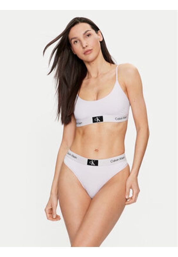 Calvin Klein Underwear Biustonosz top 000QF7245E Fioletowy. Kolor: fioletowy. Materiał: syntetyk