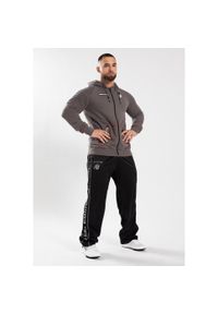 GORILLA WEAR - Georgia Bluza z kapturem zapinana na suwak zary. Typ kołnierza: kaptur. Kolor: szary. Sport: fitness