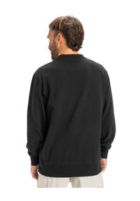 Quiksilver - Bluza z okrągłym dekoltem dla Mężczyzn SALT WATER Czarny. Kolor: brązowy, zielony, wielokolorowy. Materiał: poliester, bawełna. Długość: długie