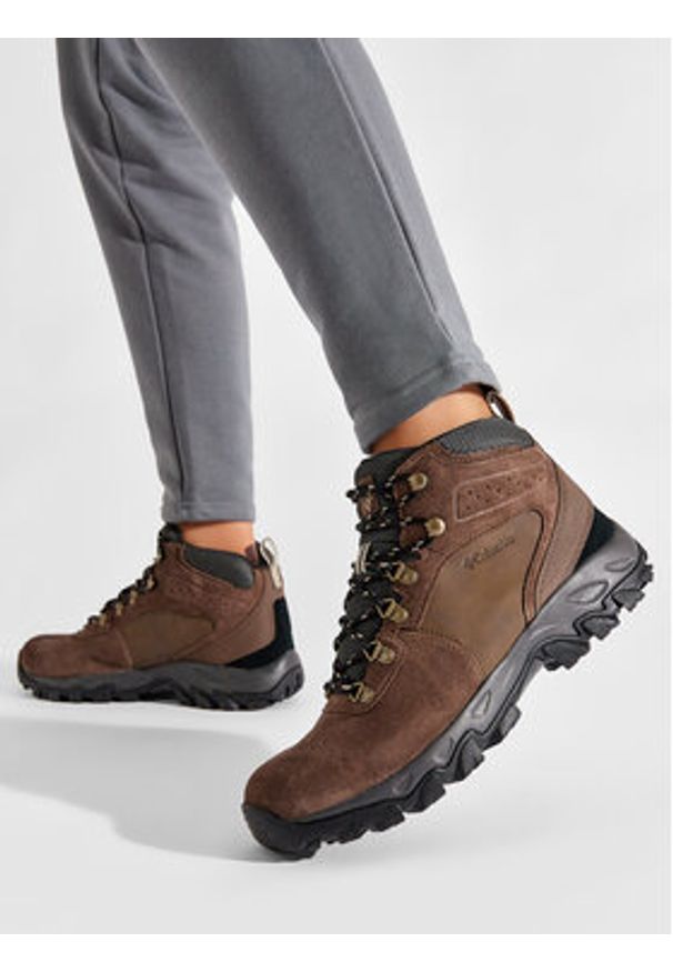 columbia - Columbia Trekkingi Newton Ridge Plus II Suede Wp BM812 Brązowy. Kolor: brązowy. Materiał: zamsz, skóra. Sport: turystyka piesza