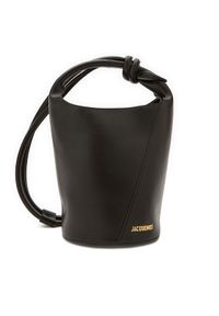 JACQUEMUS Plecak Le Petit Tourni 245BA366-3173 Czarny. Kolor: czarny. Materiał: skóra