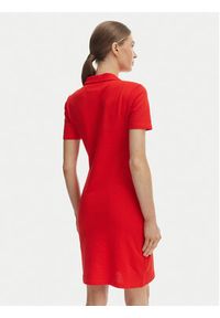 TOMMY HILFIGER - Tommy Hilfiger Sukienka codzienna WW0WW42567 Pomarańczowy Slim Fit. Okazja: na co dzień. Kolor: pomarańczowy. Materiał: bawełna. Typ sukienki: proste. Styl: casual #4