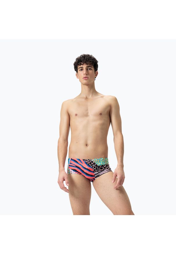 Bokserki pływackie męskie Speedo 13.5 cm Allover Training Club Brief. Kolor: wielokolorowy