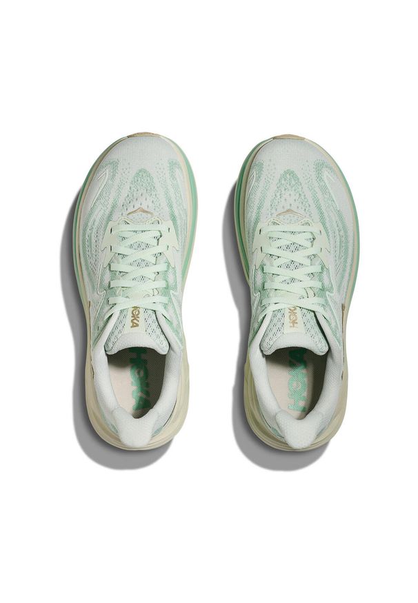Hoka One One - Buty do biegania damskie Hoka Clifton 10. Materiał: żakard. Szerokość cholewki: normalna. Wzór: geometria. Sezon: lato. Sport: bieganie
