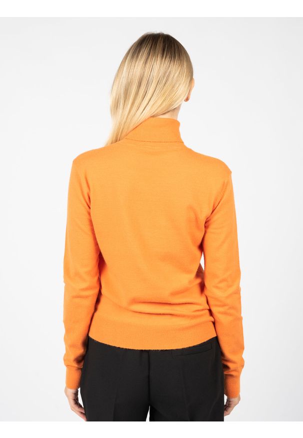 Silvian Heach Sweter "Nunteg" | PGA22144LU | Nunteg | Kobieta | Pomarańczowy. Typ kołnierza: golf. Kolor: pomarańczowy. Materiał: nylon, wiskoza, poliester