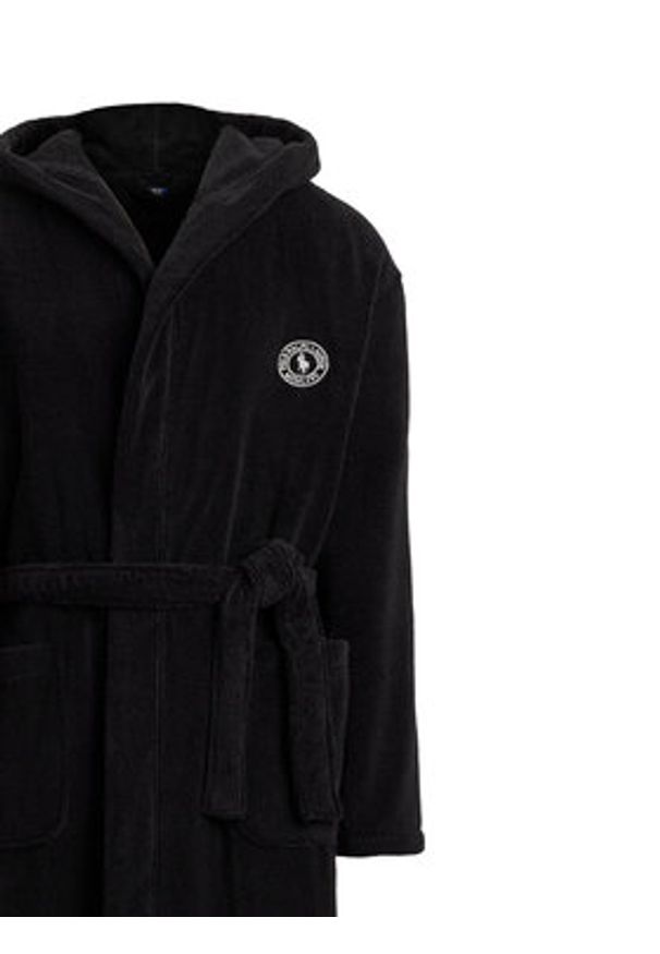 Polo Ralph Lauren Szlafrok 714982502001 Czarny. Typ kołnierza: polo. Kolor: czarny. Materiał: bawełna