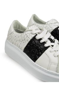 Baldinini Sneakersy | DE0412T10NA | Kobieta | Biały. Kolor: biały. Materiał: skóra. Wzór: aplikacja #4