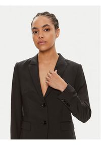 BOSS - Boss Marynarka Juleah 50490035 Czarny Regular Fit. Kolor: czarny. Materiał: wełna #5