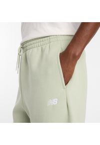 Spodnie męskie New Balance MP41503GAS – miętowe. Kolor: miętowy. Materiał: bawełna, dresówka, materiał, poliester #4