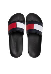 TOMMY HILFIGER - Tommy Hilfiger Klapki Rubber Th Flag Pool Slide FM0FM04263 Czarny. Kolor: czarny #9