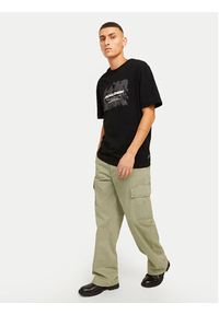 Jack & Jones - Jack&Jones Spodnie materiałowe Bill 12269379 Beżowy Wide Leg. Kolor: beżowy. Materiał: bawełna