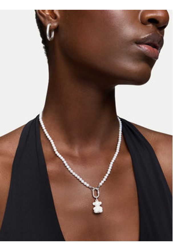 Tous - TOUS Wisiorek Bold Bear 1004446200 Biały. Kolor: biały