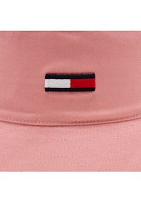 Tommy Jeans Kapelusz Tjw Elongated Flag Bucket Hat AW0AW16381 Różowy. Kolor: różowy. Materiał: materiał #2