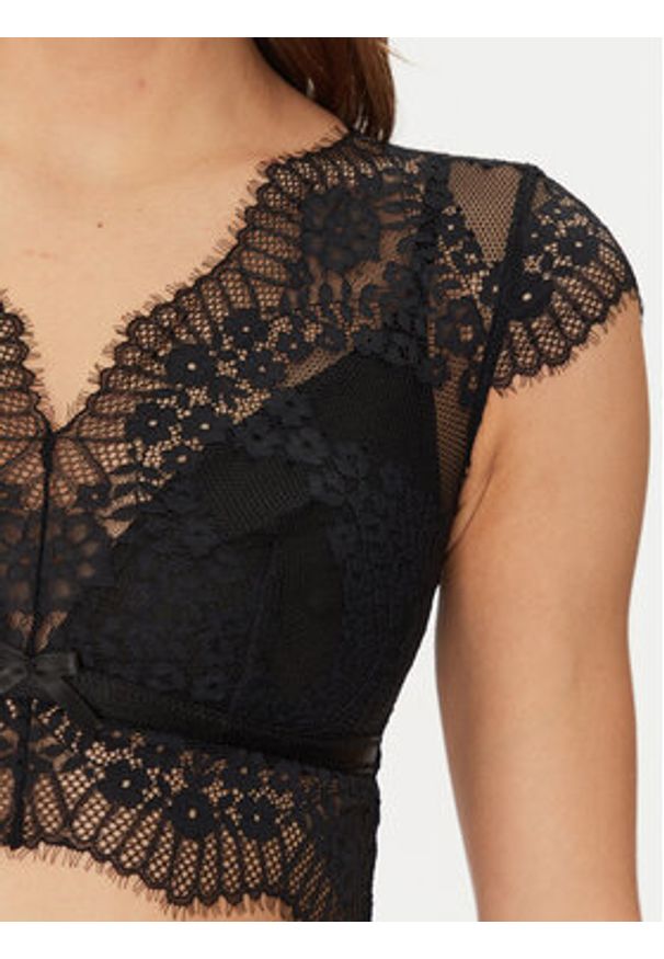 Hunkemöller Biustonosz braletka Daphne 300218 Czarny. Kolor: czarny. Materiał: syntetyk